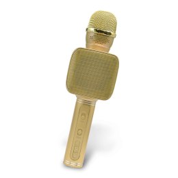 Maxlife mikrofon z głośnikiem Bluetooth MX-400 złoty