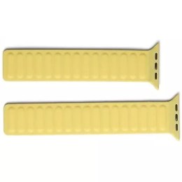 Beline pasek Apple Watch Magnetic 42/44/45/49mm żółty /yellow