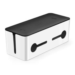 Organizer do kabli UGREEN pudełko pojemnik na listwy L 42,5x17,5x15,5cm czarno-biały (LP110)