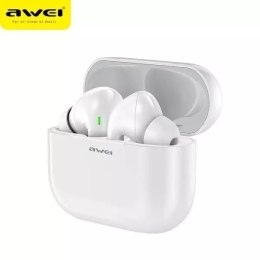 AWEI Słuchawki bezprzewodowe Bluetooth 5.0 T29 TWS + stacja dokująca Białe