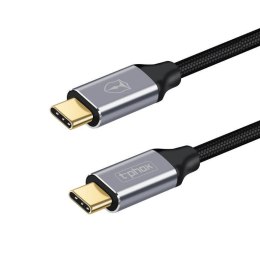 KABEL T-PHOX FENCING USB-C/USB-C 20V/5A(100W)/USB3,1/10Gbps/4K/1M BLACK