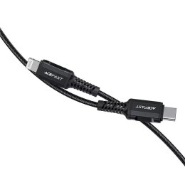 Acefast kabel MFI USB Typ C - Lightning 1,8m, 30W, 3A czarny (C4-01 C Black)