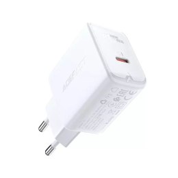 Acefast szybka ładowarka sieciowa USB Typ C 20W Power Delivery biały (A1 EU white)