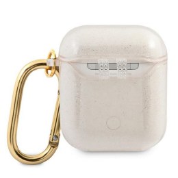 Guess etui do AirPods GUA2UCG4GD złote Glitter Collection