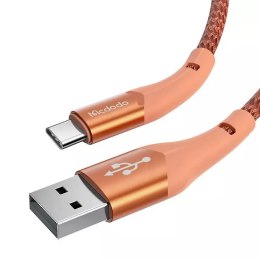 Mcdodo Magnificence CA-7962 LED kabel USB na USB-C, 1 m (oranžový)