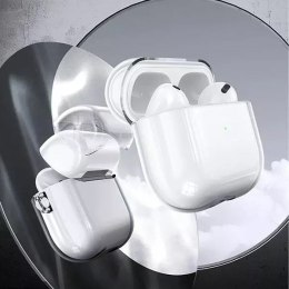 USAMS ochranné pouzdro na sluchátka pro Apple AirPods 3 transparentní černá/průhledná černá BH740AP02 (US-BH740)