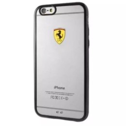 Kryt na telefon Ferrari Hardcase iPhone 6/6S Plus závodní štít transparentní černý