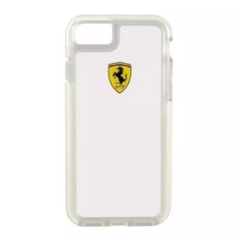 Kryt na telefon Ferrari pevný kryt iPhone 7/8 SE 2020 / SE 2022 průhledný nárazuvzdorný
