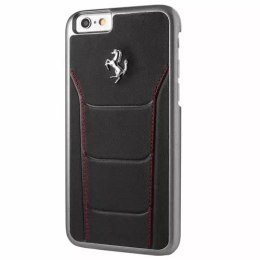 Obal na telefon Ferrari Hardcase iPhone 6/6S černo/červené prošívání