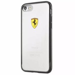 Obal na telefon Ferrari Hardcase iPhone 7/8/SE 2020 / SE 2022 černý/průhledný Racing Shield