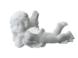 Aniołek leżący - alabaster grecki