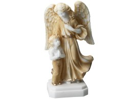 Anioł Stróż z dzieckiem - alabaster grecki