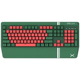 Herní klávesnice Delux KM17DB (zelená