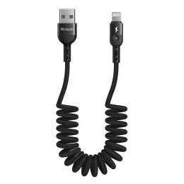 Kabel USB to Lightning, Mcdodo CA-6410, pružina, 1,8 m (černý)
