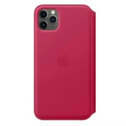 Oryginalne Etui ochronne na telefon Apple MY1N2ZM/A do Apple iPhone 11 Pro Max malinowy/raspberry Leather Book