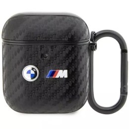 BMW BMA2WMPUCA2 pouzdro pro AirPods 1/2 kryt černá/černá Carbon Double Metal Logo