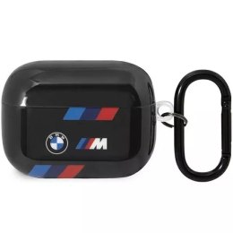 Pouzdro BMW BMAP222SOTK pro kryt AirPods Pro 2 gen black/black Tricolor Stripes