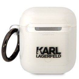 Karl Lagerfeld etui do Airpods 1 / 2 KLA2HNCHTCT transparentne Ikonik Choupette