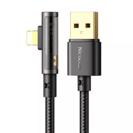 Prism USB to lightning Mcdodo CA-3510 úhlový kabel, 1,2 m (černý)