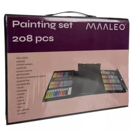 Zestaw do malowania w walizce- 208szt Maaleo 21645