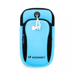 Wozinsky opaska na telefon do biegania armband niebieska (WABBL1)