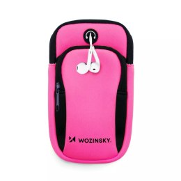 Wozinsky opaska na telefon do biegania armband różowa (WABPI1)