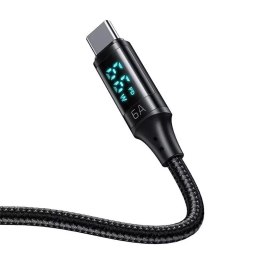 Mcdodo CA-1080 USB na USB-C kabel s displejem, 66W, 6A, 1,2m (černý)