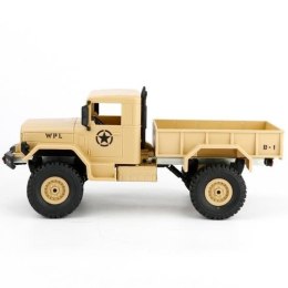 Ciężarówka wojskowa WPL B-14 (1:16, 4x4, 2.4G, LiPo) - Żółty