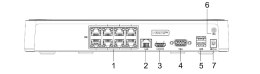 Rejestrator IP Hilook by Hikvision 8 kanałów 4MP NVR-8CH-4MP/8P biały