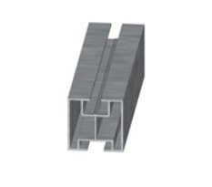 Profil aluminiowy szyna PV na wpust i śrubę teową 2220mm KENO (K-01-2220)