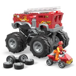 Klocki Mega Hot Wheels Monster Trucks 5-Alarm + łazik ATV Pojazd do zbudowania