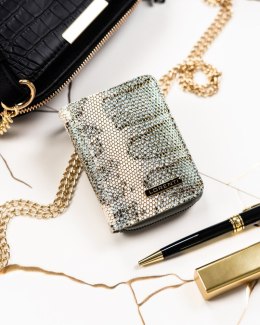 Skórzany portfel damski z modnym wężowym wzorem — Lorenti