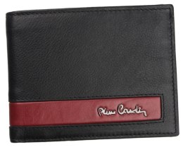 Elegancki, skórzany portfel z zasuwanym schowkiem RFID — Pierre Cardin