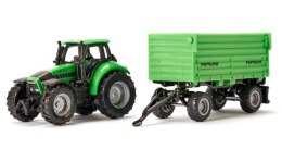 Traktor Deutz-Fahr z przyczepą 2-osiową Fortuna