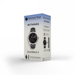 Withings Scanwatch 2 Bundle - zegarek z funkcją EKG, pomiarem pulsu i SPO2 oraz mierzeniem aktywności fizycznej i snu w zestawie