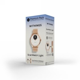 Withings Scanwatch Light Bundle - zegarek z funkcją EKG, pomiarem pulsu i SPO2 oraz mierzeniem aktywności fizycznej i snu w zest