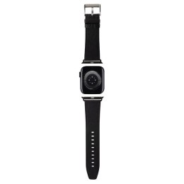Karl Lagerfeld pasek do Apple Watch 38/40/41 mm KLAWMSAKLHPK STRAP SAFFIANO MONO czarny