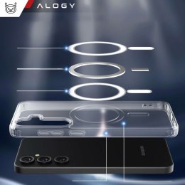 Etui do Samsung Galaxy S24 Mag Safe Case obudowa plecki Cover Anti-Shock Clear Alogy Przezroczyste