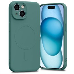 Mercury Semi-Silicon Magsafe Iphone 15 GREEN / ZIELONY