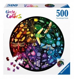 Puzzle 500 elementów Paleta kolorów Insekty