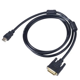 Akyga kabel HDMI / DVI AK-AV-11 24+1 pin 1.8m
