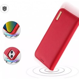 Etui DUX DUCIS Hivo - skórzane portfelik do Apple iPhone 15 Plus czerwone
