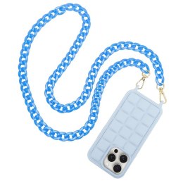 Uniwersalna smycz do telefonu / na ramię Chain-09, BLUE / NIEBIESKI