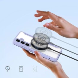 Etui Dux Ducis Skin X Pro do Samsung S24+ z magnetycznym ringiem i klapką - fioletowe