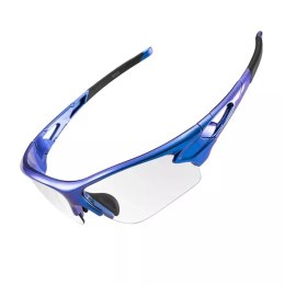 Okulary rowerowe Rockbros 10069 fotochromowe UV400 - niebieskie