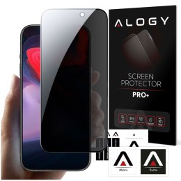 Szkło prywatyzujące do iPhone 14 Plus / 14 Pro Max Anti-Spy Private Antyszpiegowskie hartowane na ekran matowe Alogy