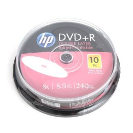 HP DL DVD+R 8.5GB 8X WHITE FF INKJET PRINTABLE CAKE*10 14263 / 69306