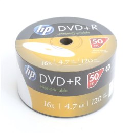HP DVD+R 4.7GB 16X WHITE FF INKJET PRINTABLE SP*50 14202/69304