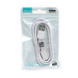 OMEGA MICRO USB TO USB CABLE KABEL 1M WHITE [42336]