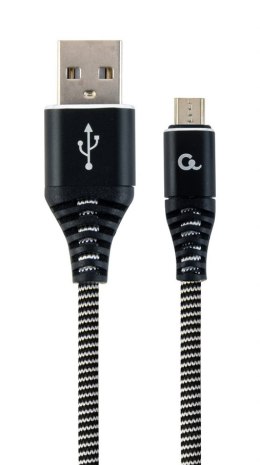 KABEL MICRO USB CC-USB2B-AMmBM-2M-BW Oplot Premium GEMBIRD